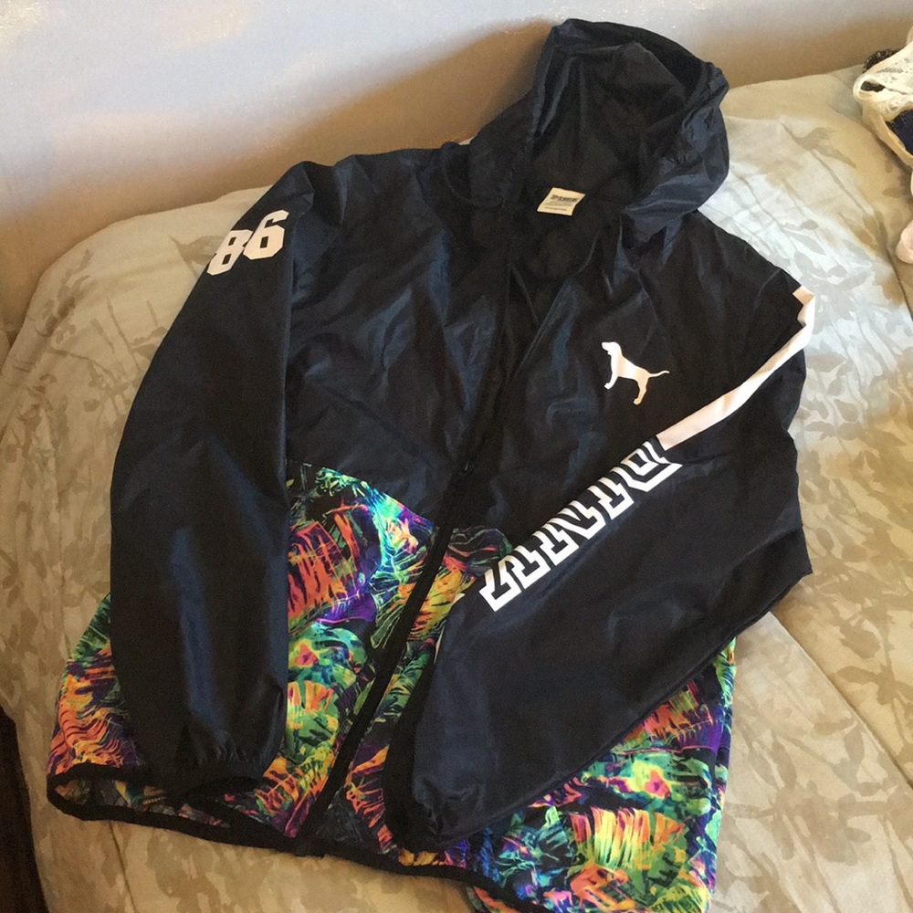 Size XS/S Pink rain jacket.